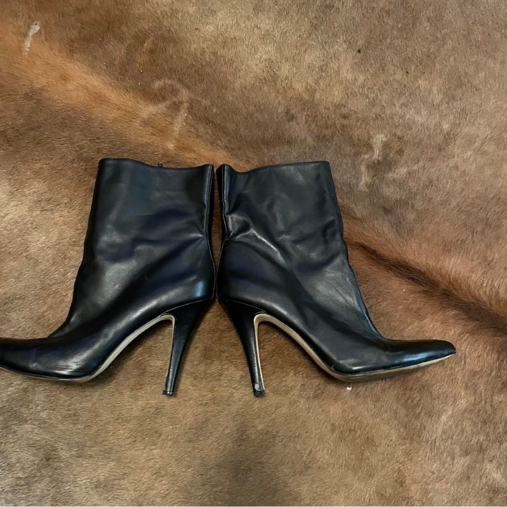 INC International Concepts Black Heeled Boots